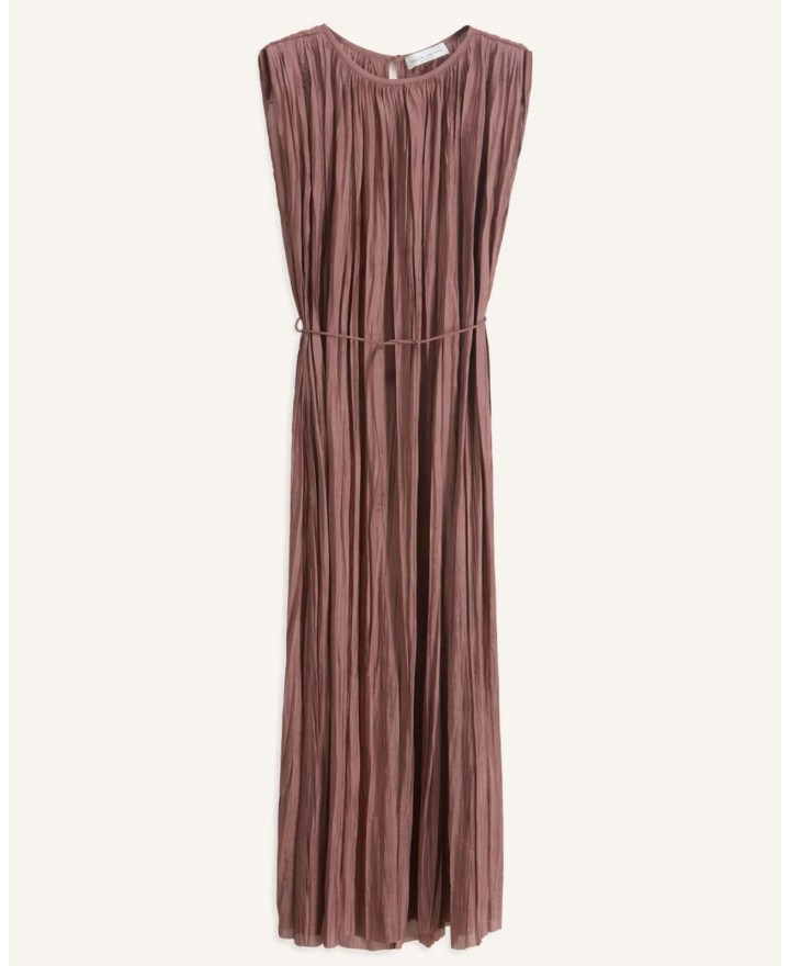 Roberto Collina - Women's Mauve Pleated Dress A57033 76 MOUVE P26